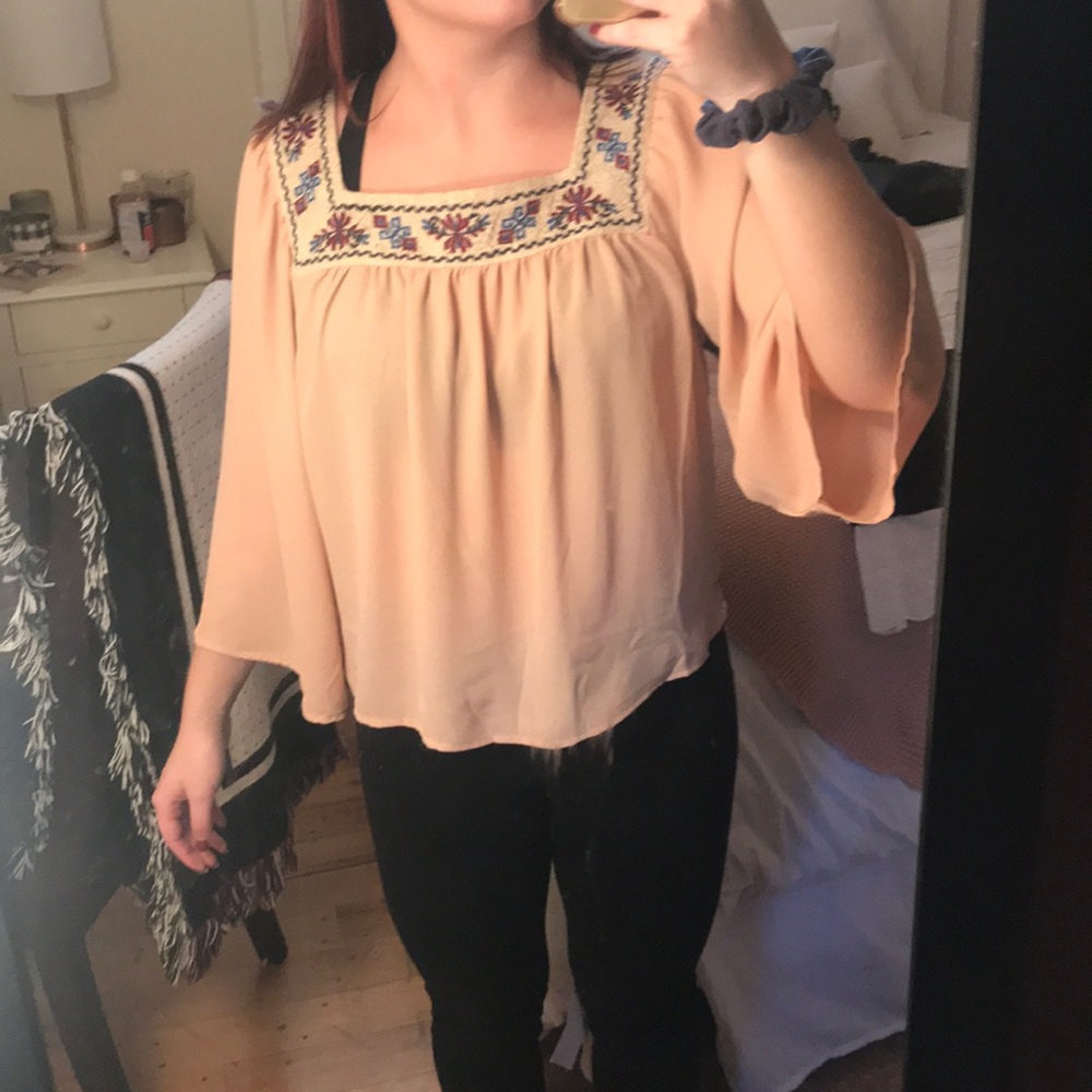 Light pink blouse